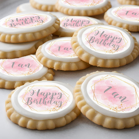 12 cupcake discs for 1 year old girl