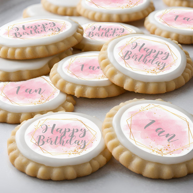 12 cupcake discs for 1 year old girl