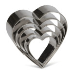 Heart cookie cutters set of 5