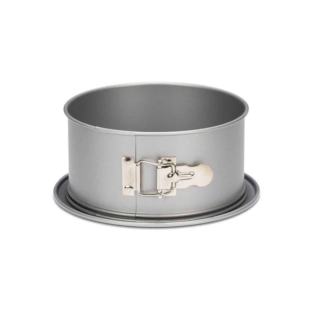 Springform pan with anti-overflow base