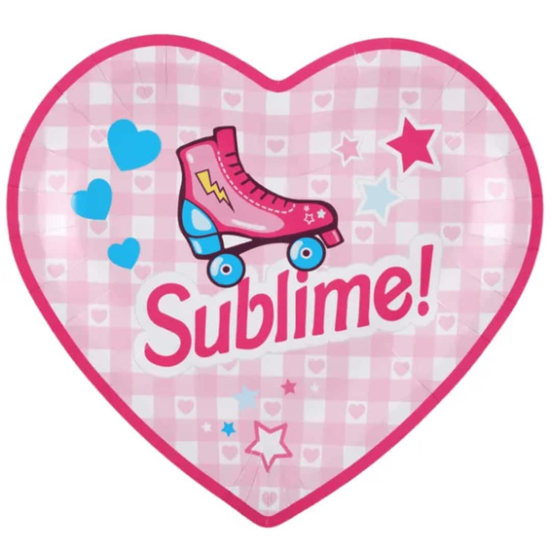 10 girly paper plates