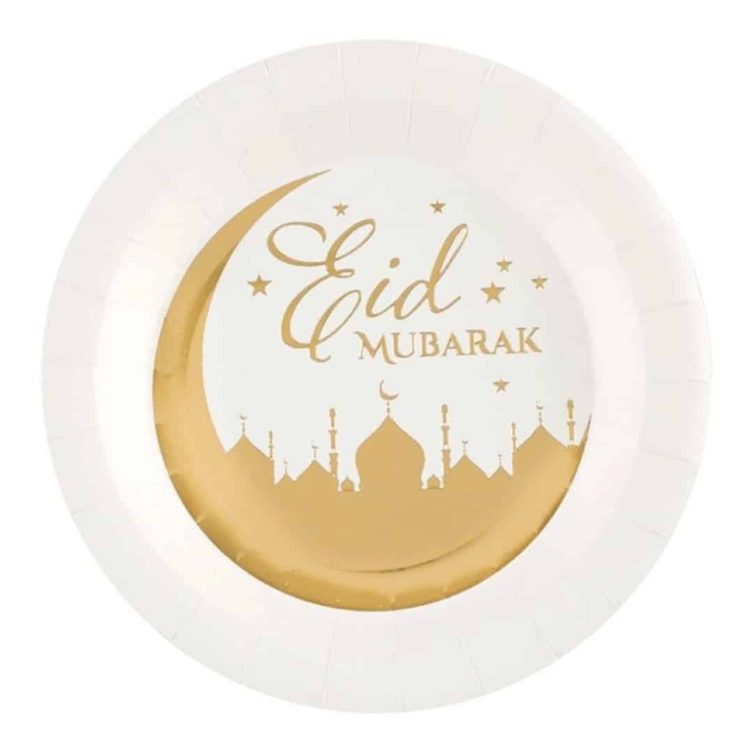 10 Eid Mubarak plates