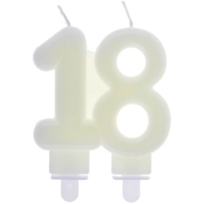18th birthday candle phosphorescent