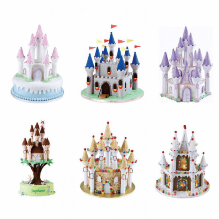 6 types of 3d castle cakes