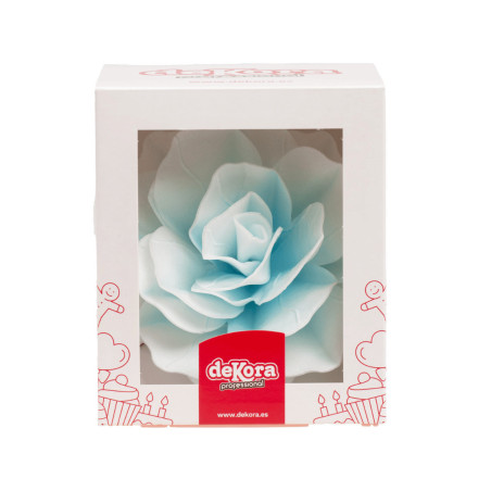 Giant Blue Wafer Flower Dekora Box