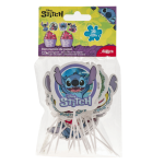 Lot de  16 cupcakes toppers Stitch