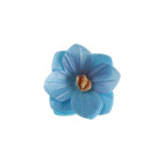 18 Blue wafer flowers