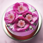 rose-flower-wafer-cake