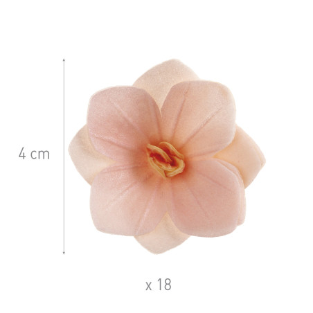 18-light pink wafer flowers-4 cm