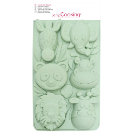 Jungle animals silicone mold