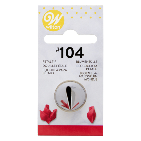 Wilton 104 petal tulip nozzle