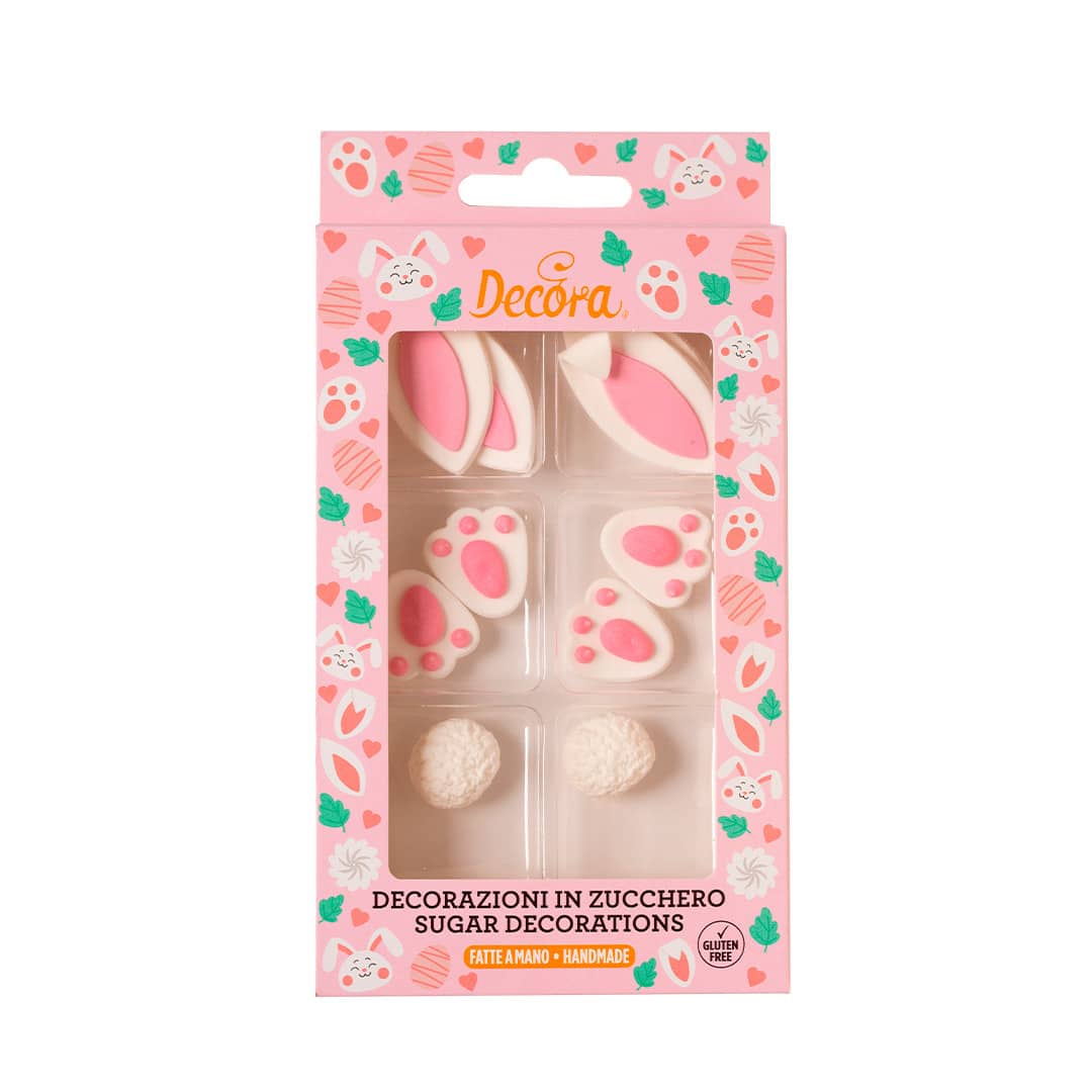10 bunny sugar decorations - Easter