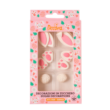 10 bunny sugar decorations - Easter