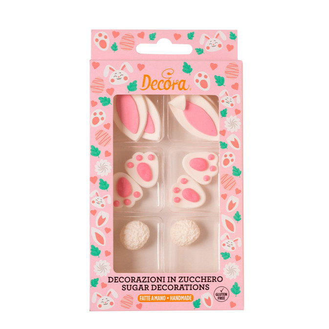 10 bunny sugar decorations - Easter