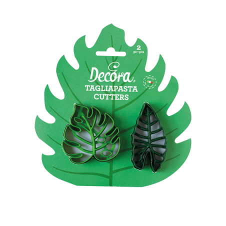 2 Decora tropical leaf cookie cutters