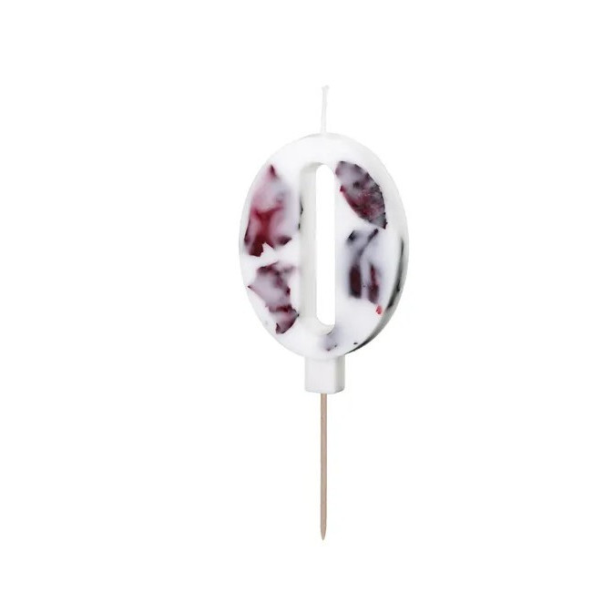 Candle number flower petals