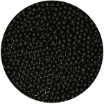 4mm shiny black sugar pearls