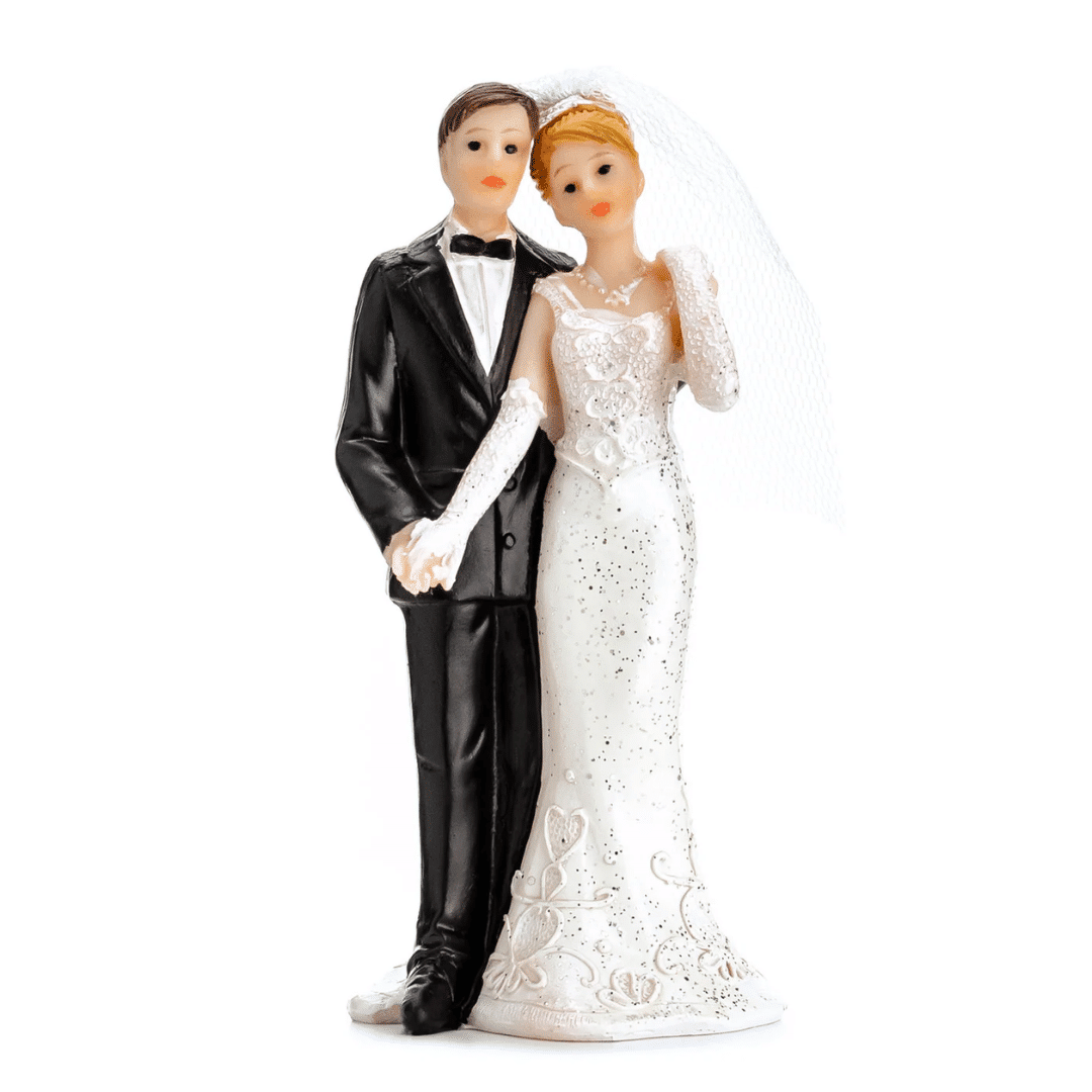 Cake topper mariage couple 11 cm