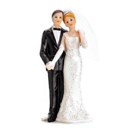 Cake topper mariage couple 11 cm
