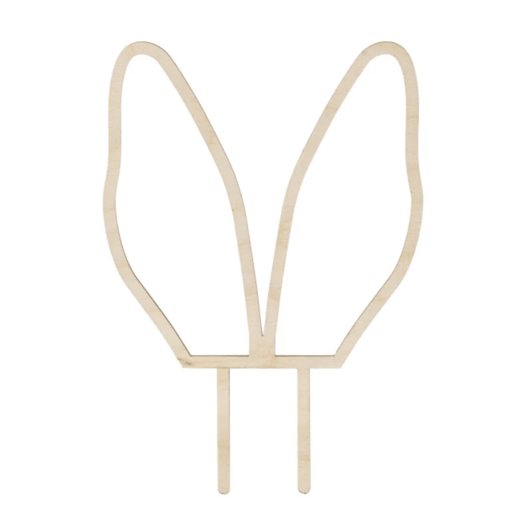 bunny ears cake toppers