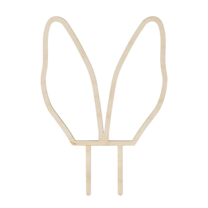 bunny ears cake toppers
