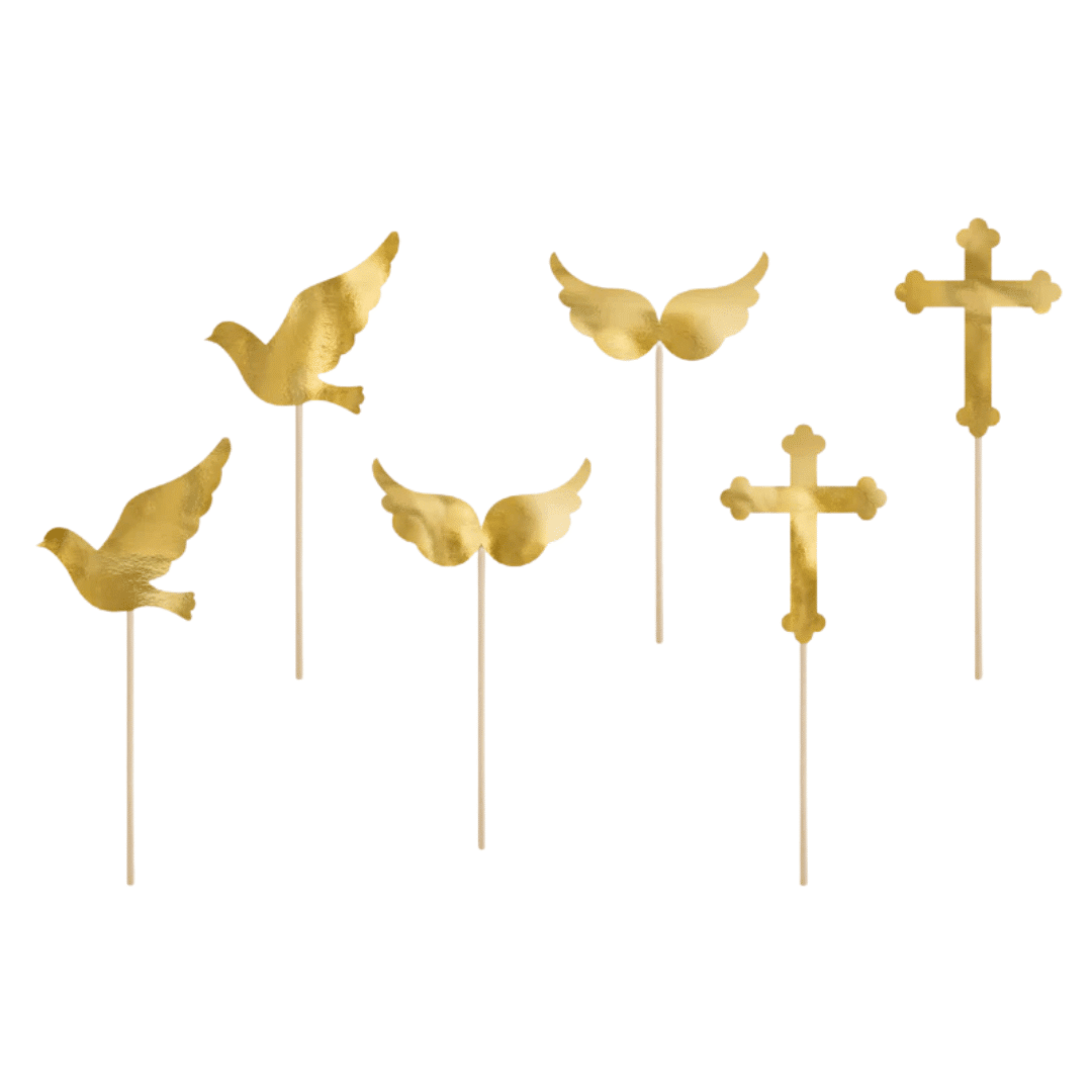 Communion Cupcake Toppers - 6 pieces