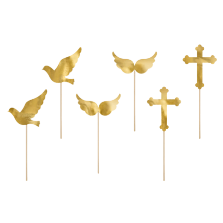 Communion Cupcake Toppers - 6 pieces