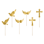 Communion Cupcake Toppers - 6 pieces