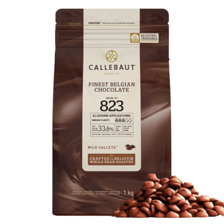 Milk chocolate in Caillebaut pebbles | Pastry equipment & ingredients