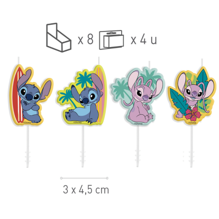 Stitch birthday candles