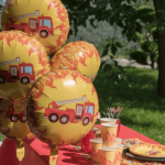 inflated balloons for a birthday