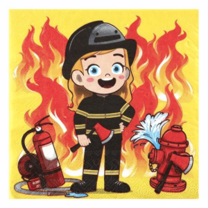 10 firefighter napkins