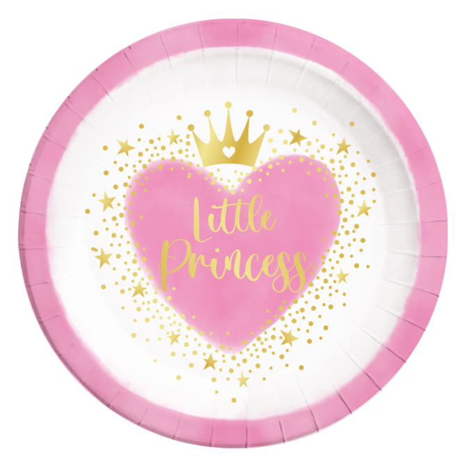 8 assiettes My Little Princess 23 cm
