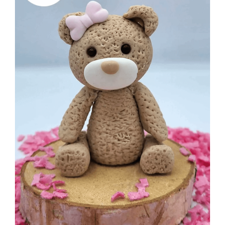 Bear modeling mold in sugar paste | Cake Design Material