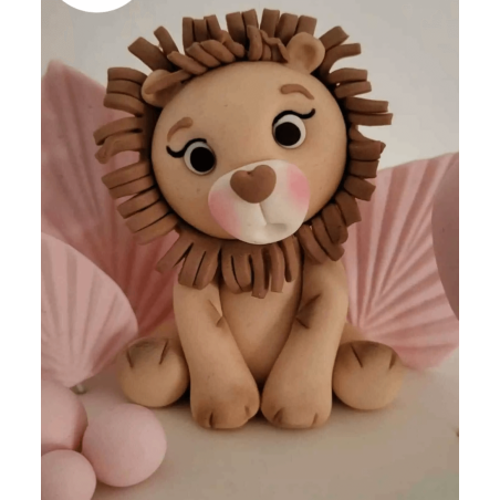 Lion modeling mold for sugar paste