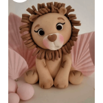 Lion modeling mold for sugar paste