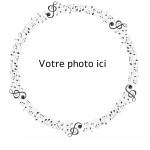 Edible photo music round 24 cm
