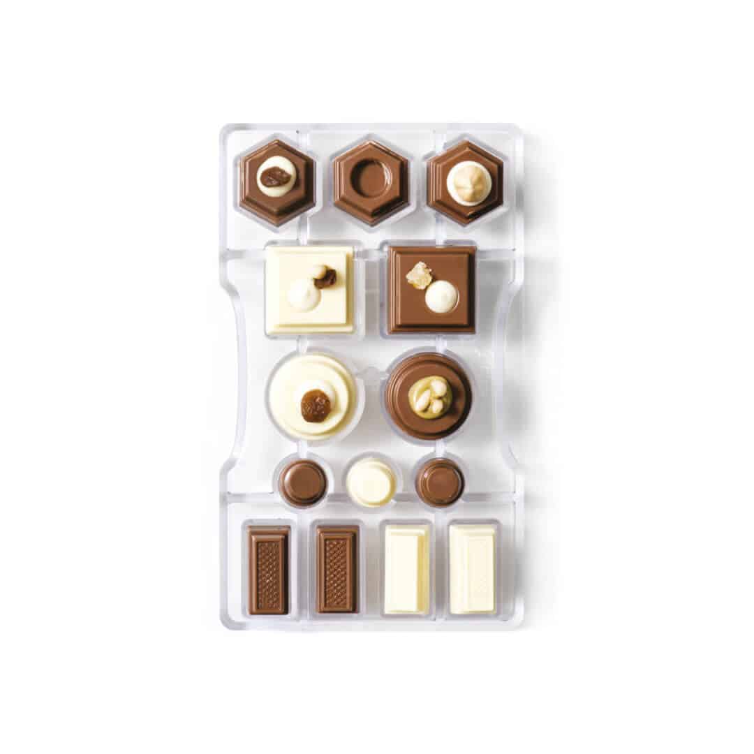 Polycarbonate mold for chocolate