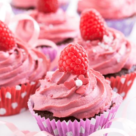raspberry-flavored cupcake