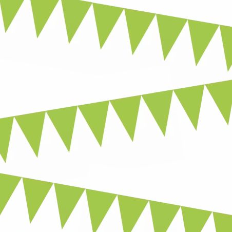 green pennant garland