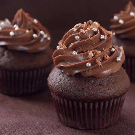 mini pearls on cupcakes