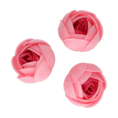 Pink wafer flower funcakes
