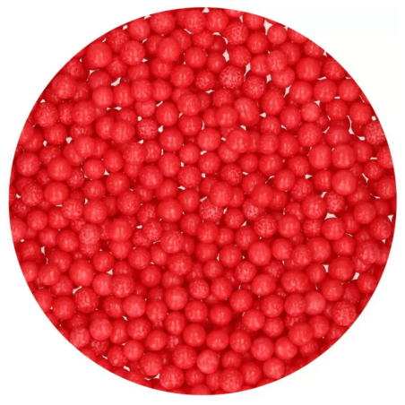Red sugar pearls 5 mm - 500 gr
