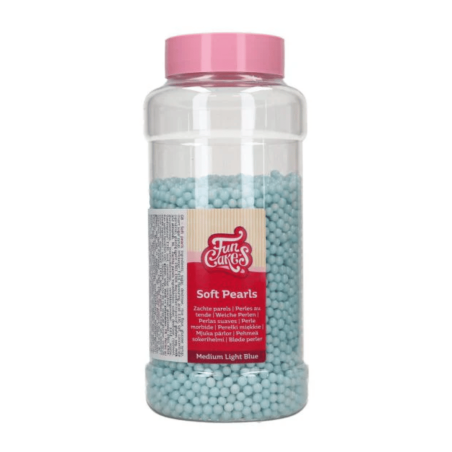 jar of blue sugar pearls 5 mm - 500 gr
