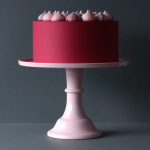 pink cake stand