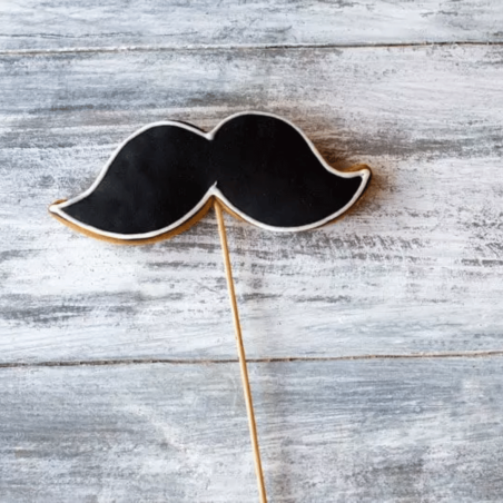 Mustache cookie cutter 8.5 cm for shortbread