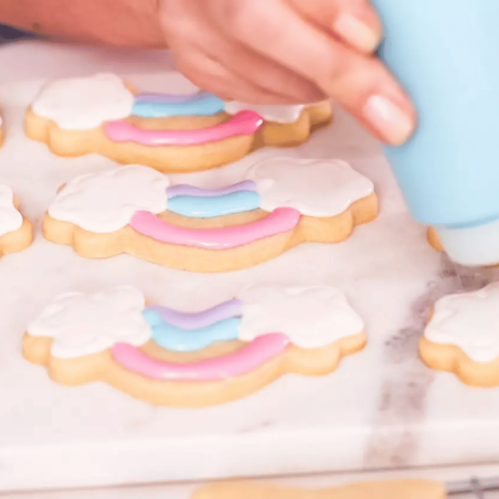 rainbow cookie frosting