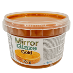 Gold glitter mirror glaze
