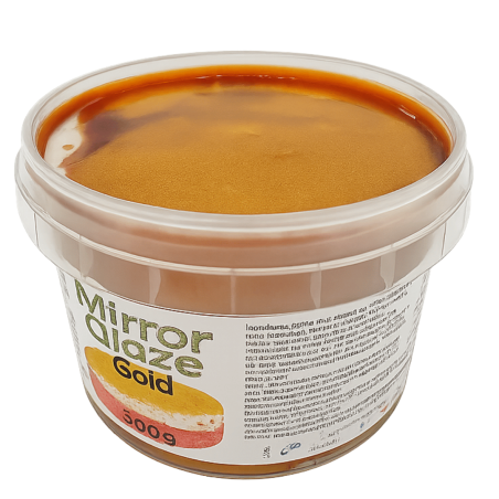 pot of gold glitter mirror glaze