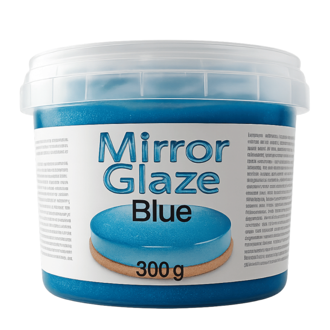 silkytop glitter blue mirror glaze